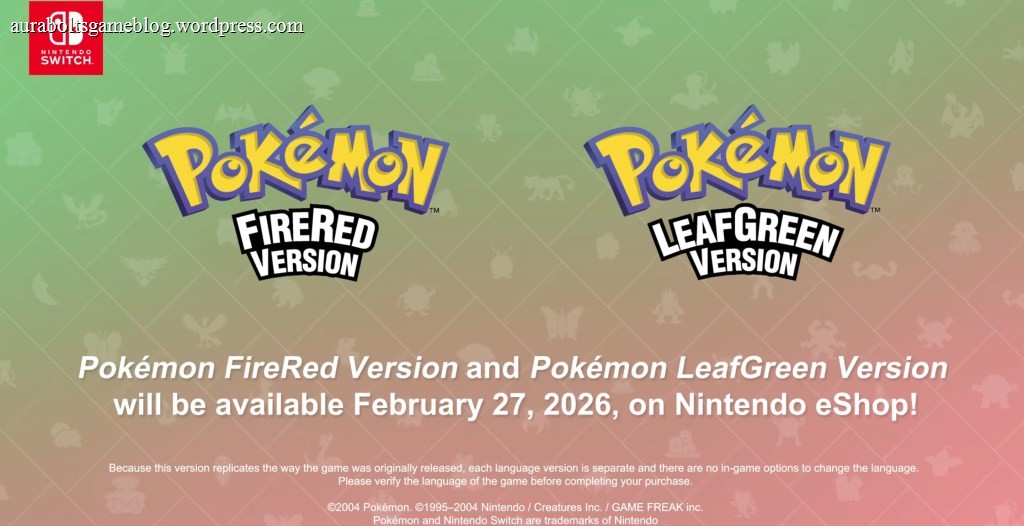 Pokémon FireRed & LeafGreen Confirmed for Switch 2 - Release Date, Price & Features Revealed