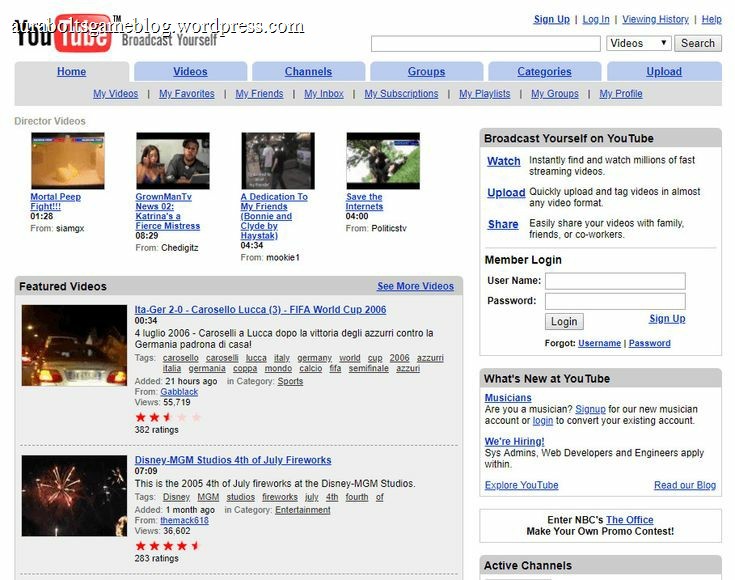 Classic Youtube Layout : r/nostalgia